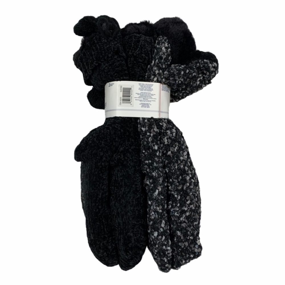 Jane And Bleecker Lot of 2 Plushfill Lined 2-Pack Chunky Slipper Sock - Picture 4 of 7